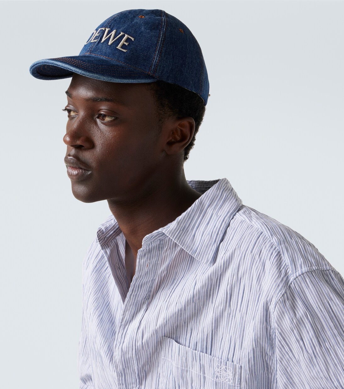 Logo denim baseball cap | Loewe