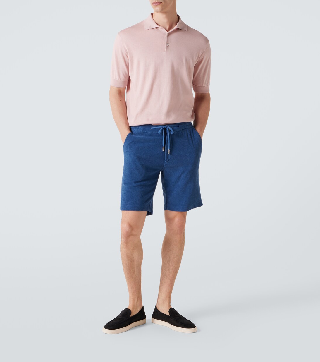Cotton terry shorts | Fedeli