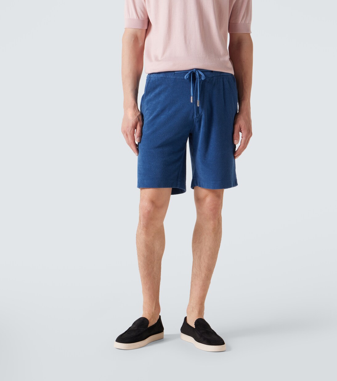 Cotton terry shorts | Fedeli