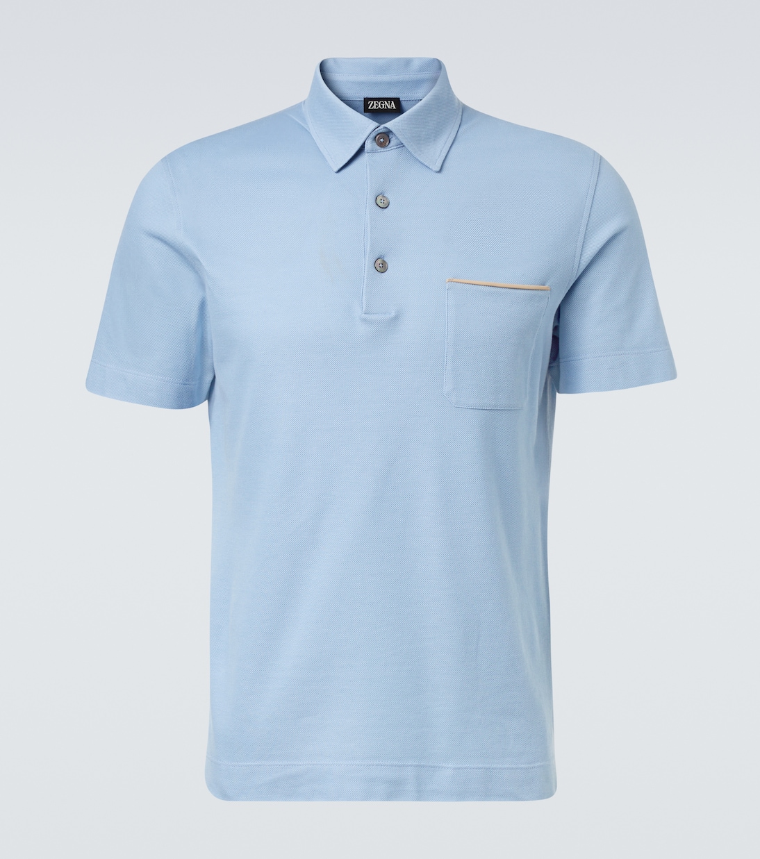 Cotton piqué polo shirt | Zegna