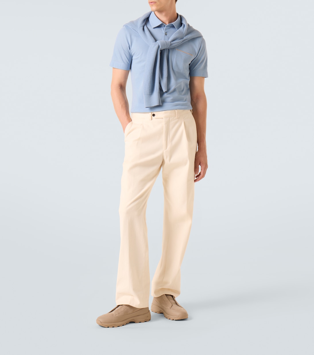 Cotton piqué polo shirt | Zegna
