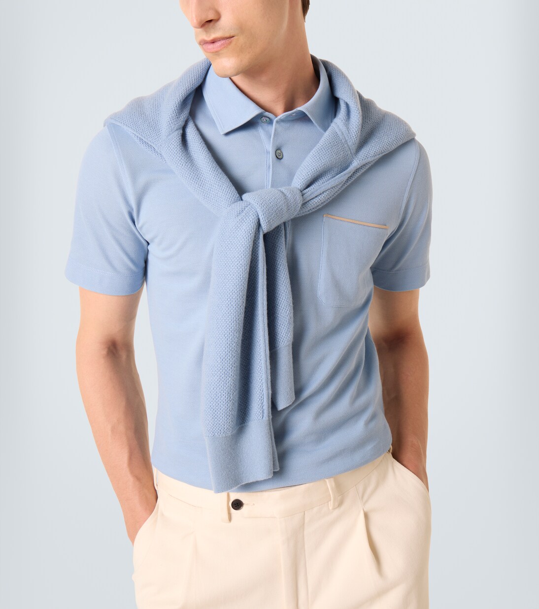 Cotton piqué polo shirt | Zegna