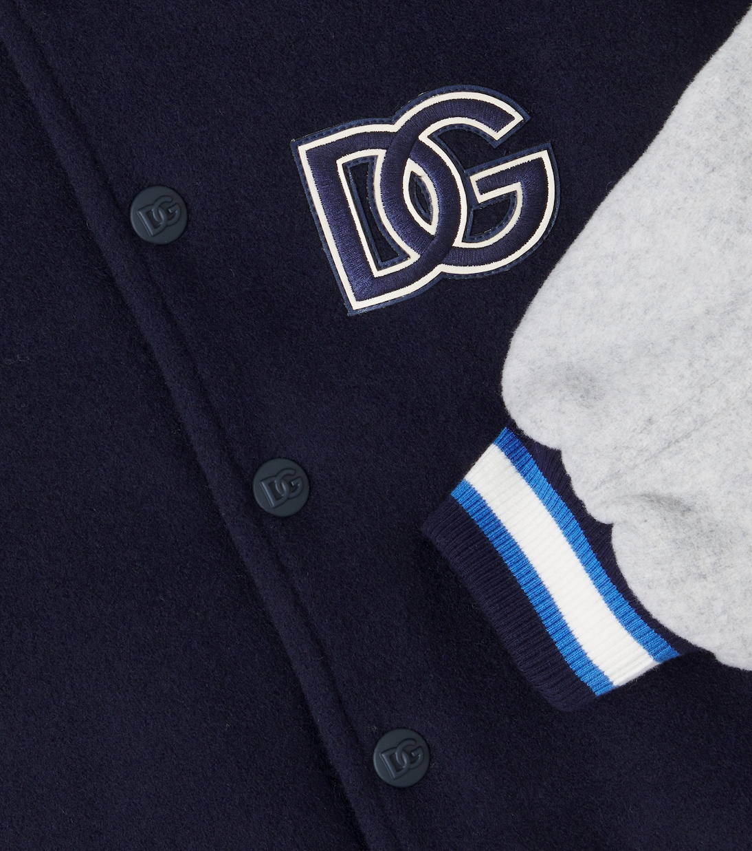 DG wool-blend varsity jacket | Dolce&Gabbana Kids