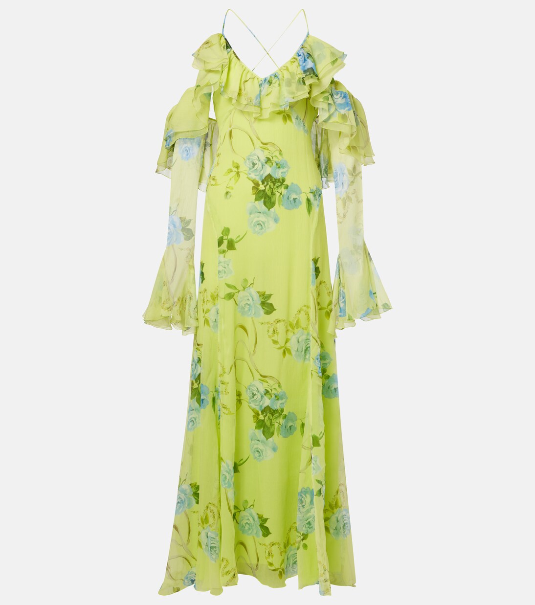 Robe aus Seiden-Crêpe | Blumarine