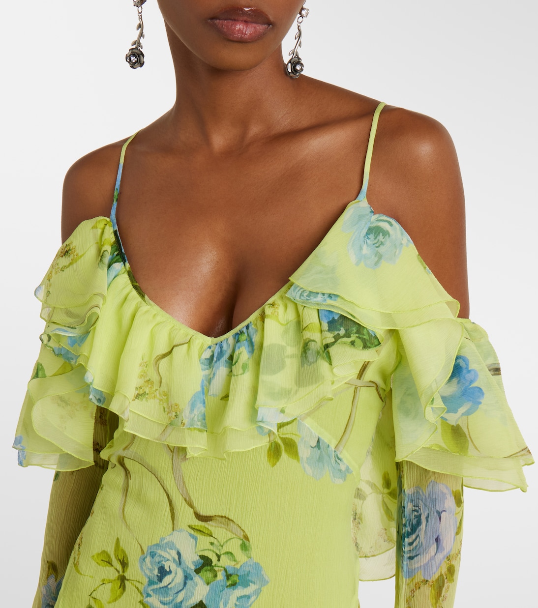 Robe aus Seiden-Crêpe | Blumarine