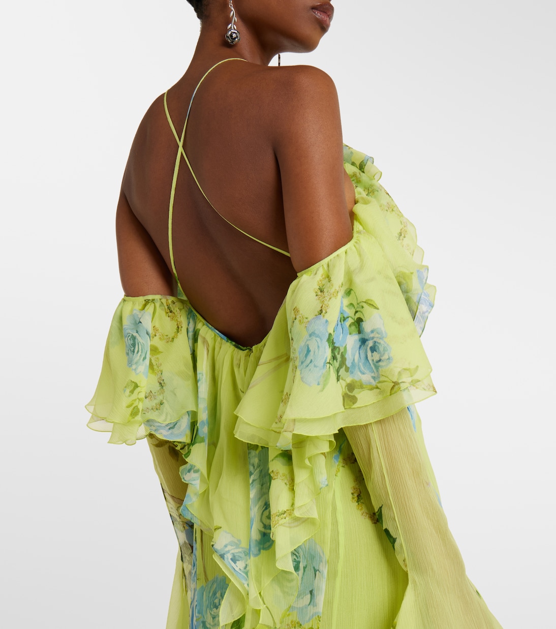 Robe aus Seiden-Crêpe | Blumarine