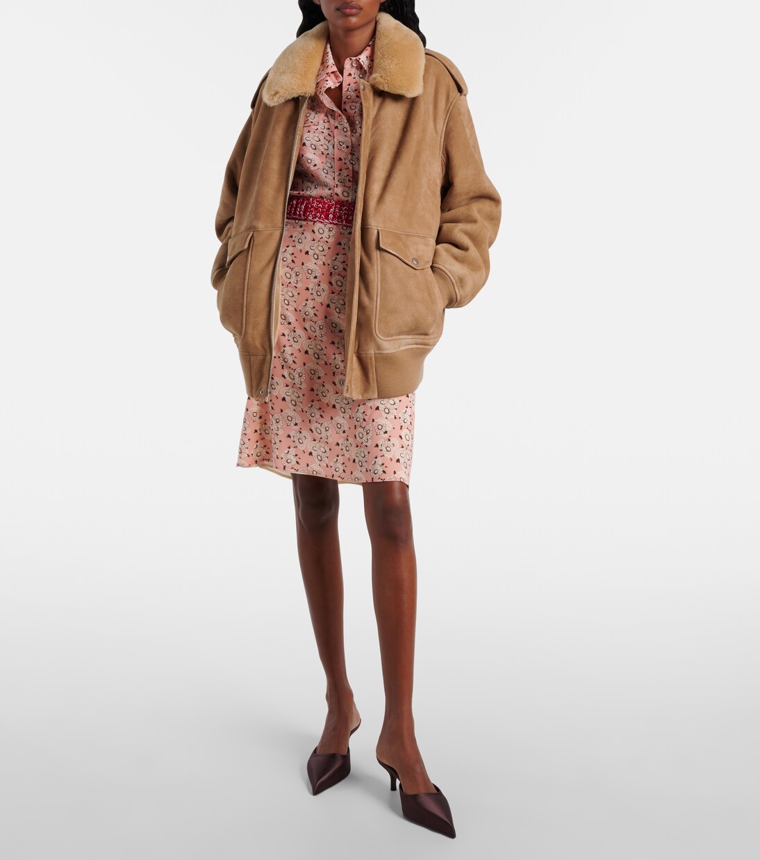 Floral silk-blend shirt | Prada