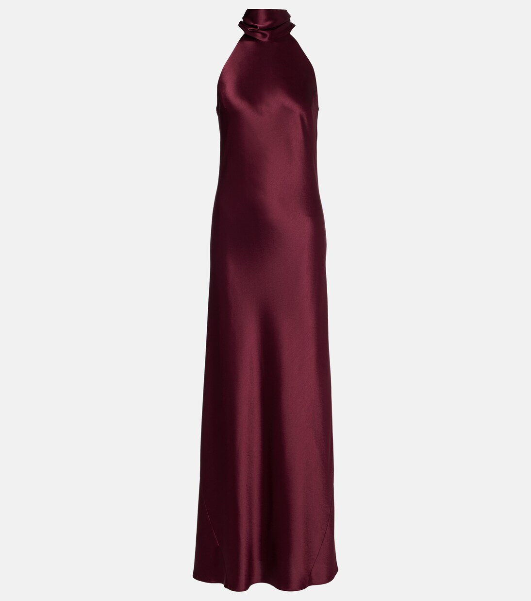 Robe longue Sienna en satin | Galvan