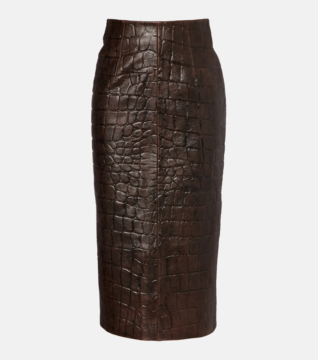 Bleistiftrock Loretta aus Leder | Emilia Wickstead