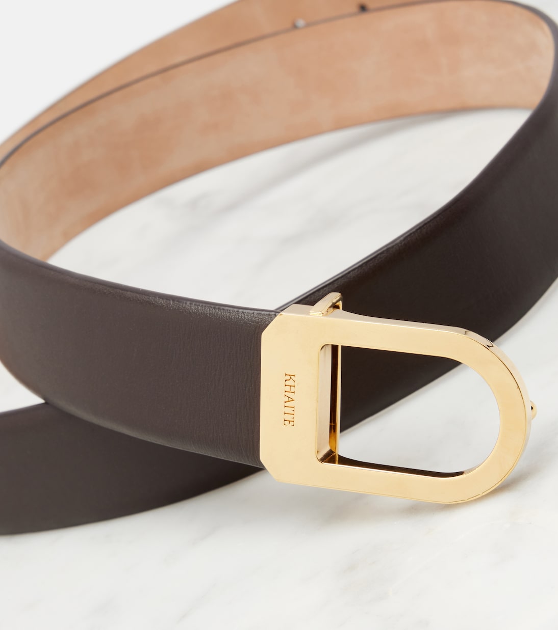 Saddle 30mm leather belt | Khaite