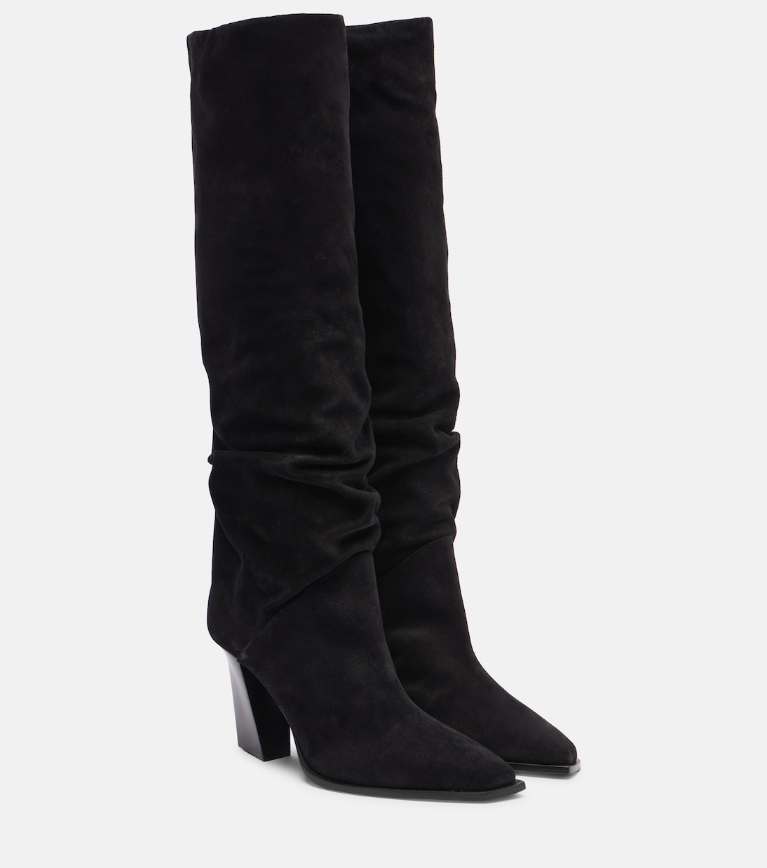 Stiefel Hart 85 aus Veloursleder | Jimmy Choo