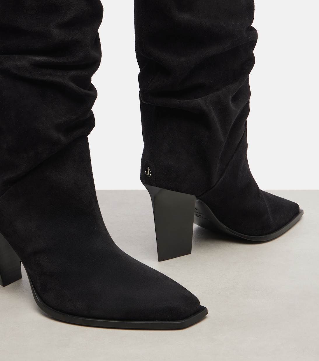 Stiefel Hart 85 aus Veloursleder | Jimmy Choo