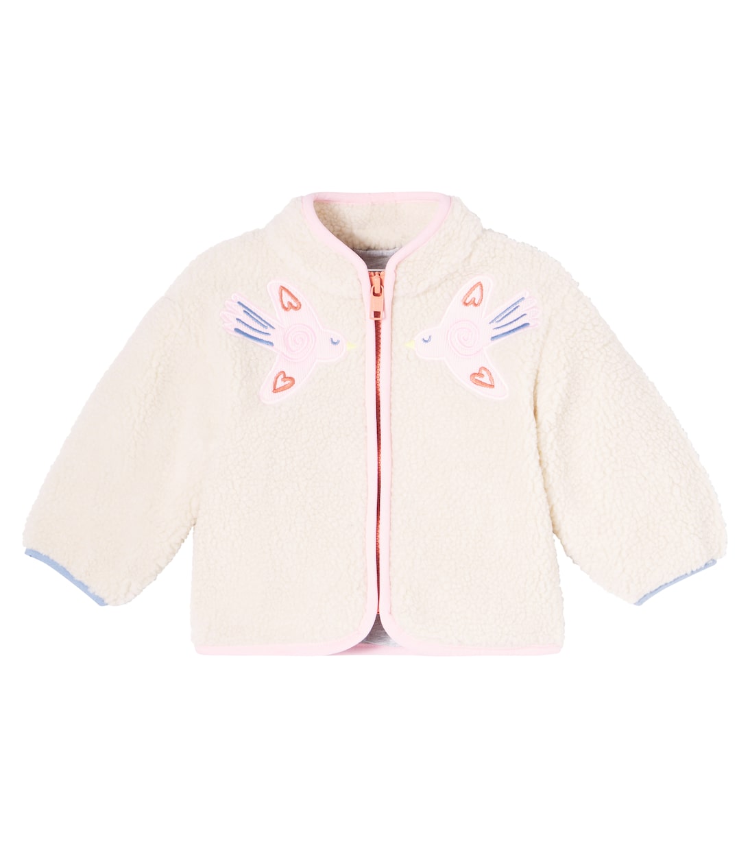 Baby patch-appliqué teddy fleece jacket | Stella McCartney Kids