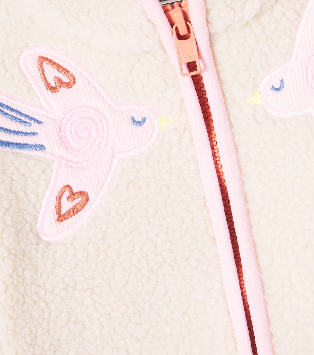 Baby patch-appliqué teddy fleece jacket | Stella McCartney Kids