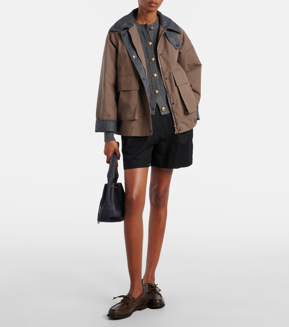 Cárdigan de lana, cachemir y seda | Brunello Cucinelli