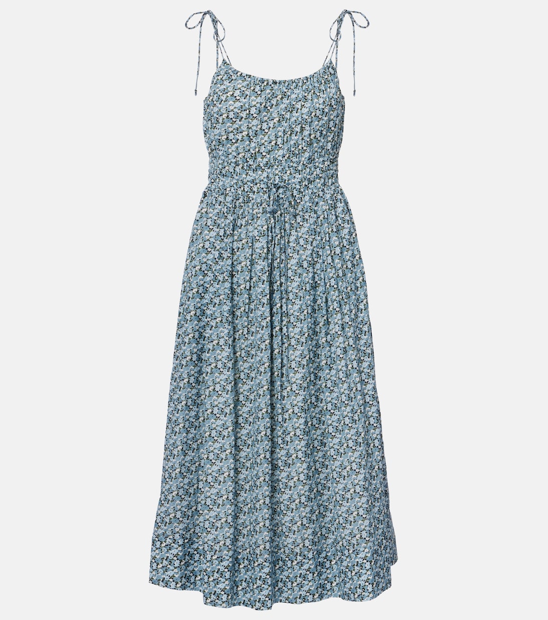 Millie floral shirred midi dress | Veronica Beard