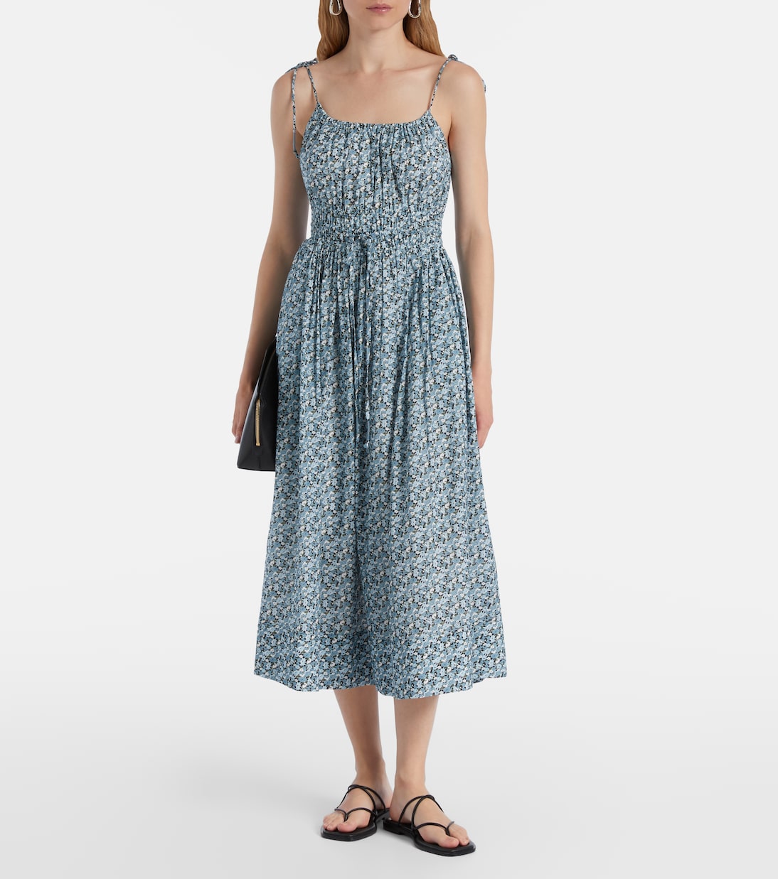 Millie floral shirred midi dress | Veronica Beard