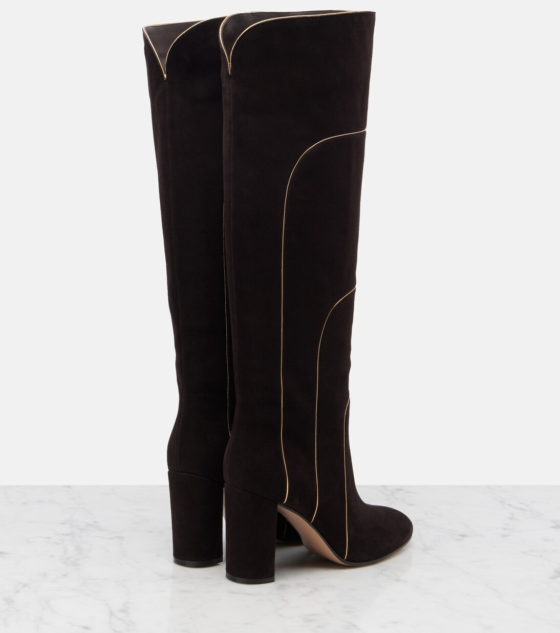 Stiefel 85 aus Veloursleder | Gianvito Rossi