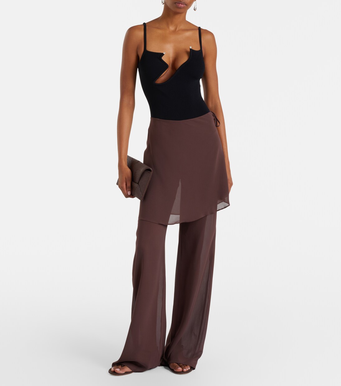 Sheer silk wide-leg pants | Christopher Esber