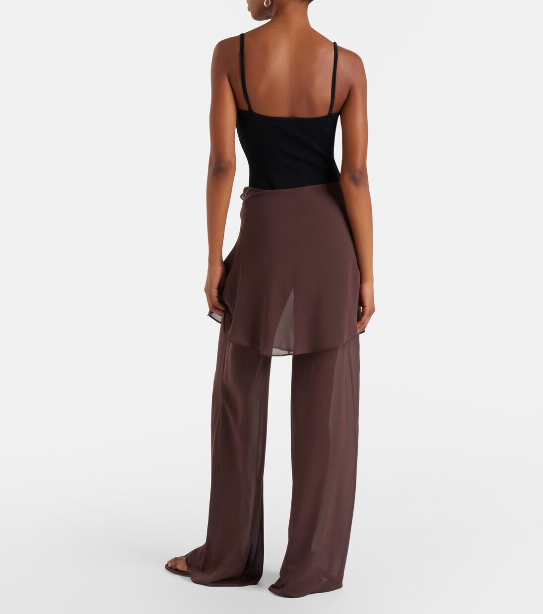 Sheer silk wide-leg pants | Christopher Esber
