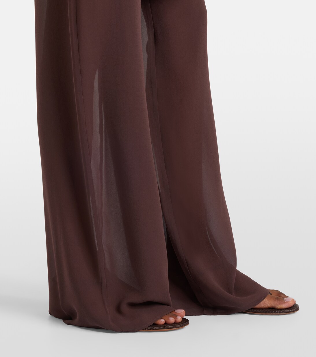 Sheer silk wide-leg pants | Christopher Esber