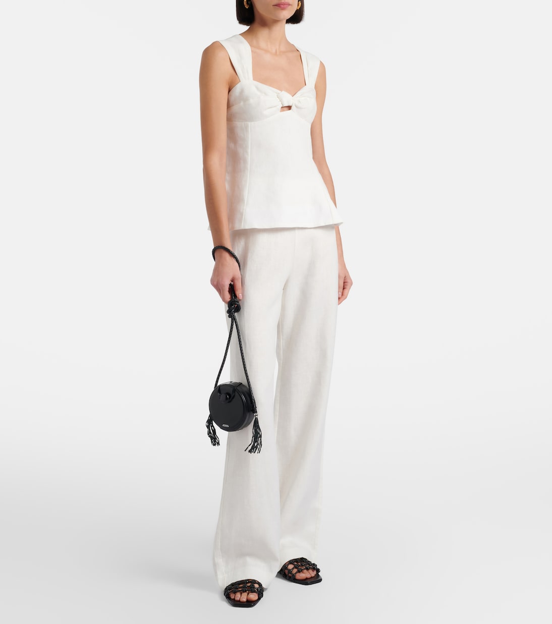 Ilride high-rise linen straight pants | Faithfull