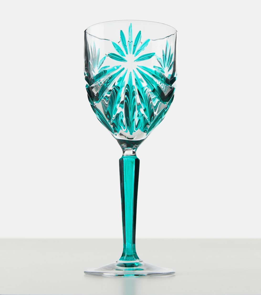 Set of 4 floral crystal wine glasses | Les-Ottomans