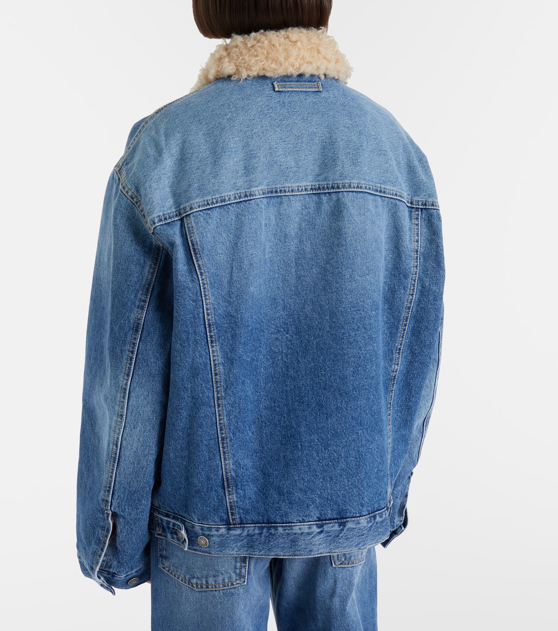 Jeansjacke mit Teddyfleece | Acne Studios