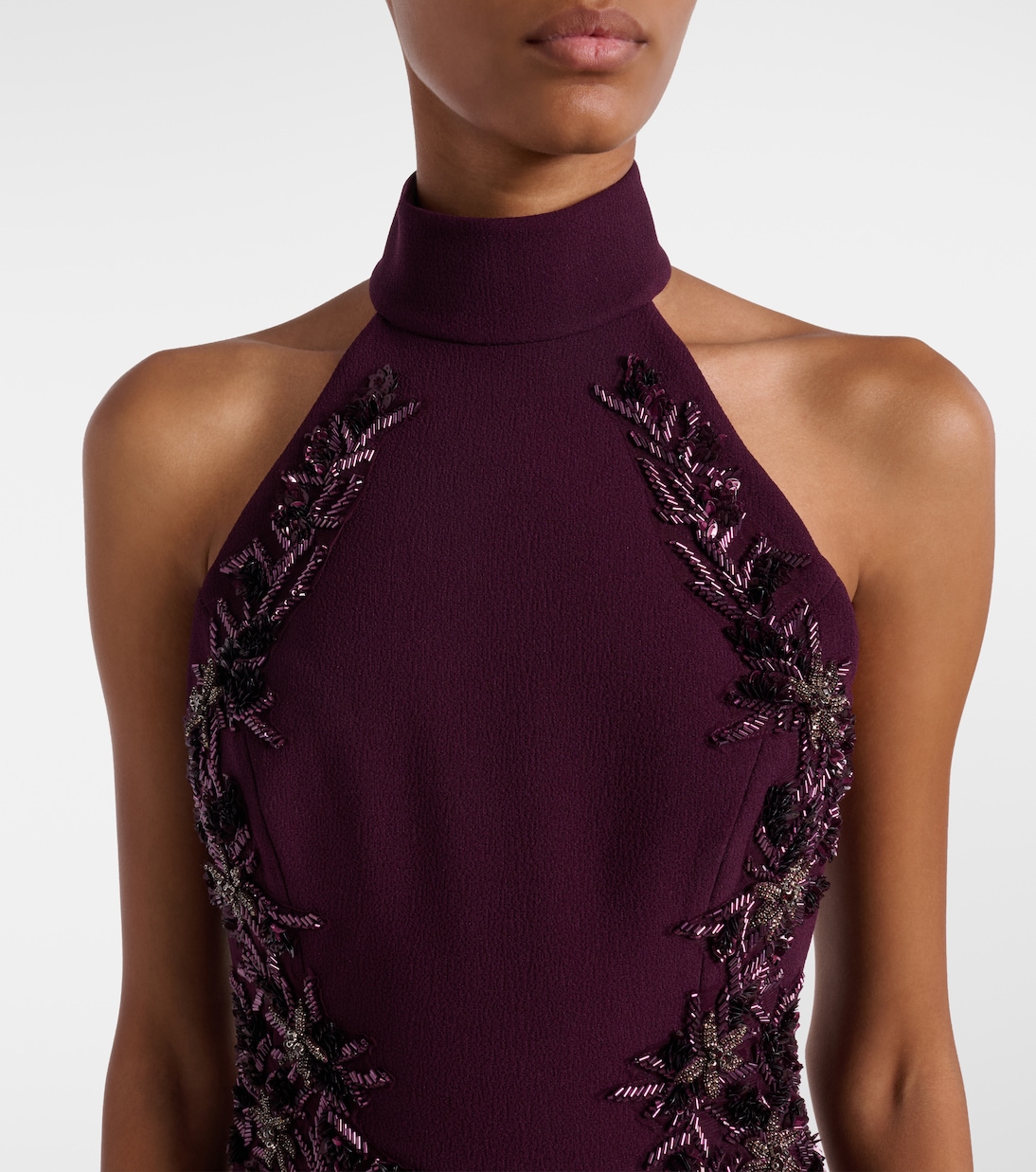 Beatrice embellished crêpe gown | Rebecca Vallance