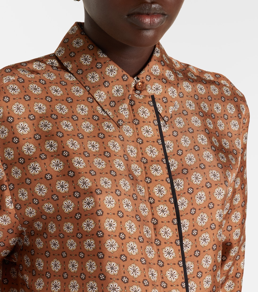 Graphic Dreams printed silk twill shirt | Dorothee Schumacher
