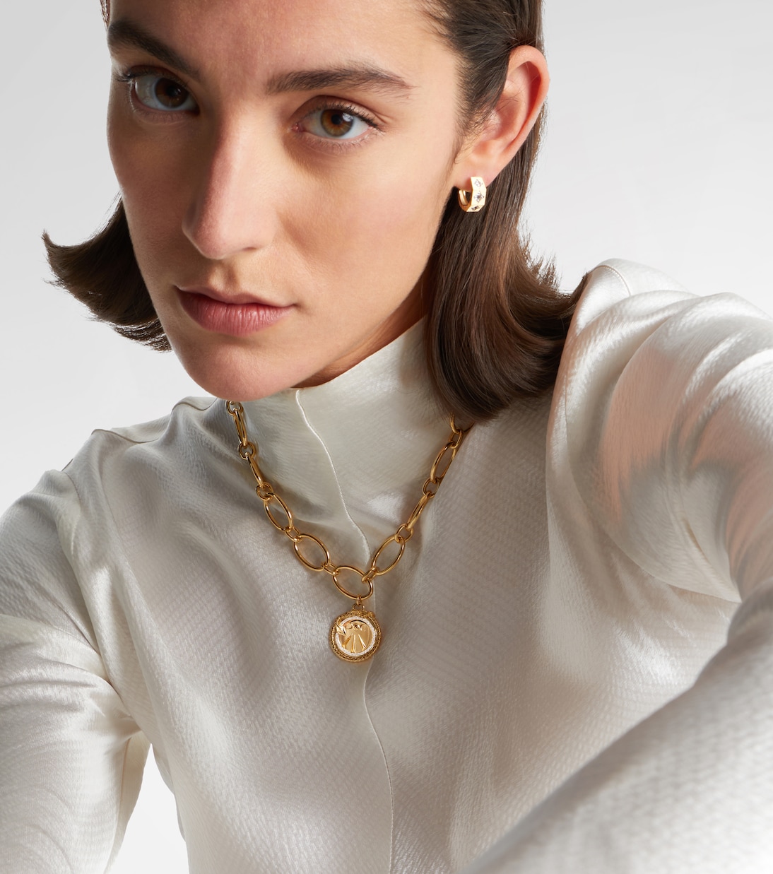 Wholeness 18kt gold necklace with diamonds | FoundRae