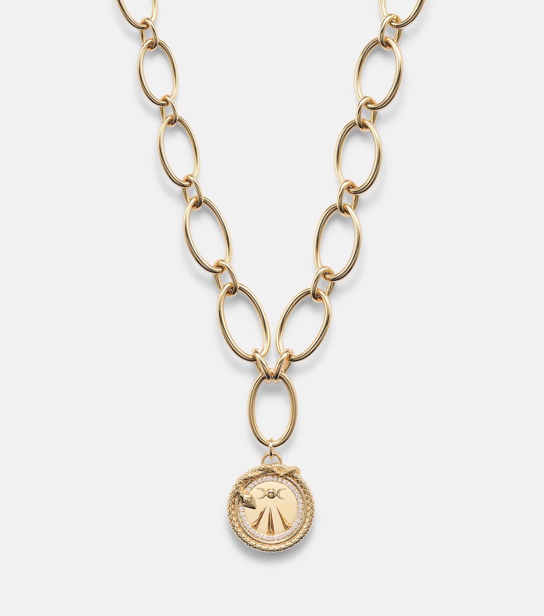 Wholeness 18kt gold necklace with diamonds | FoundRae