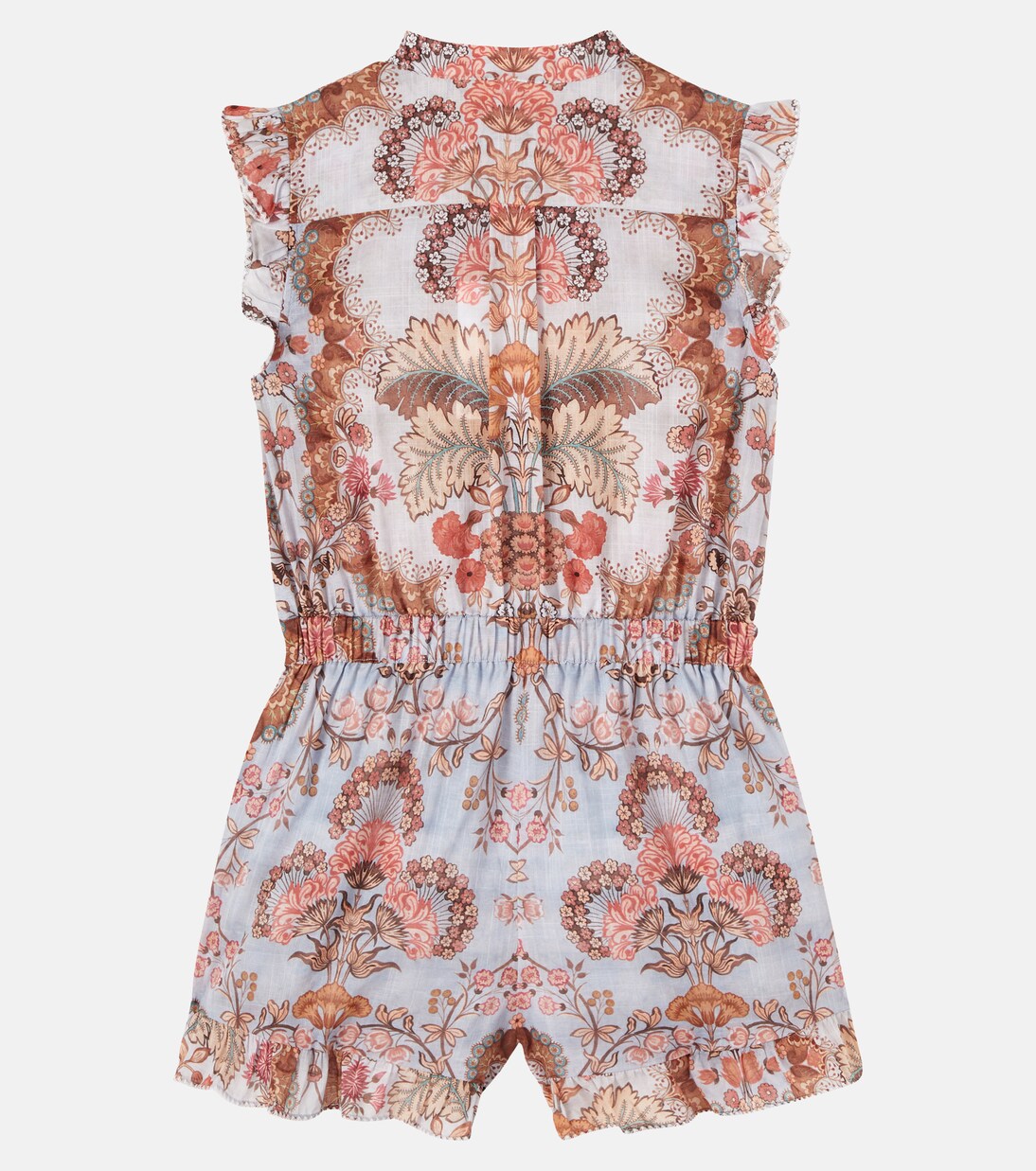 Printed cotton playsuit | Zimmermann Kids