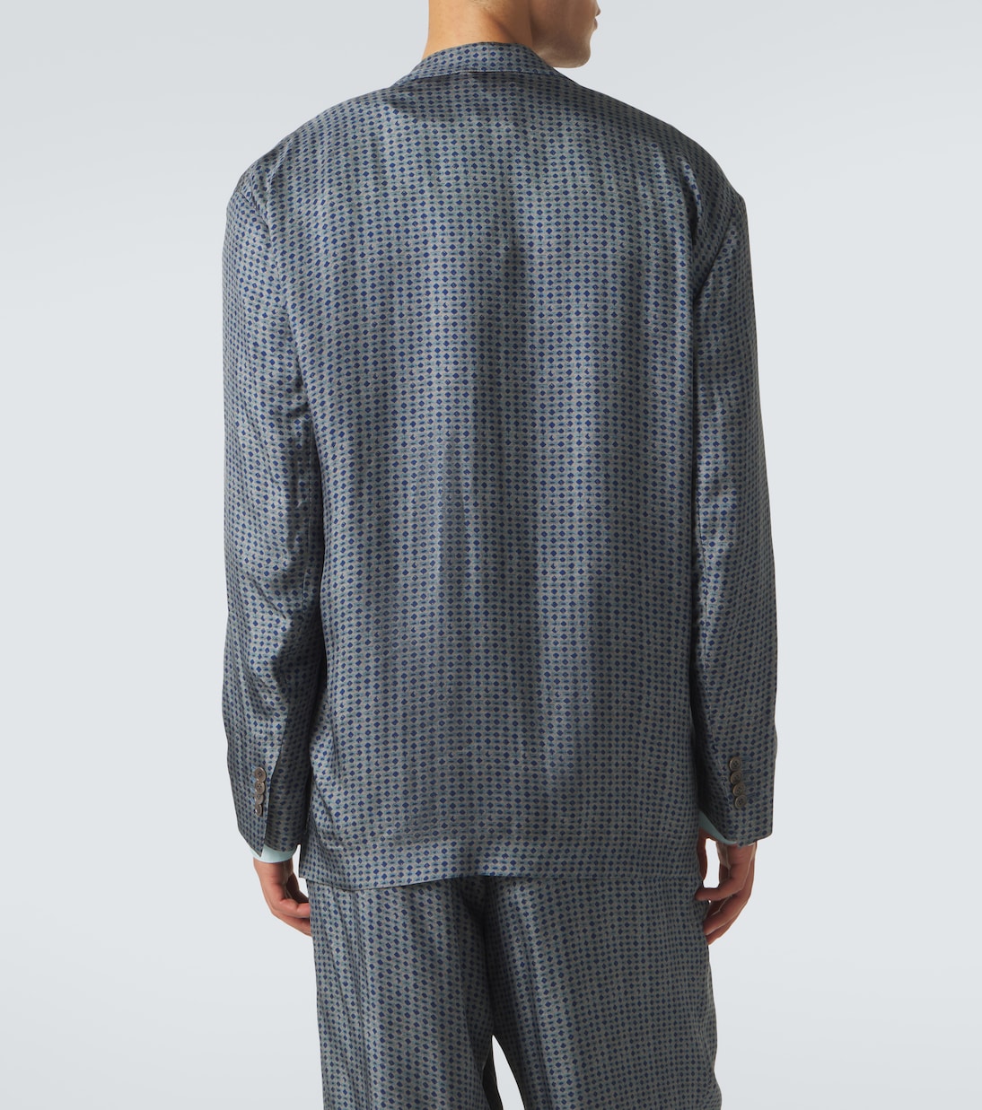 Printed double-breasted blazer | Giorgio Armani