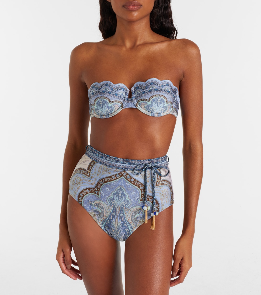 Wanderlust high-rise bikini bottoms | Zimmermann