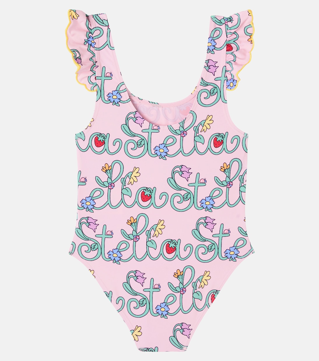 Logo ruffled swimsuit | Stella McCartney Kids
