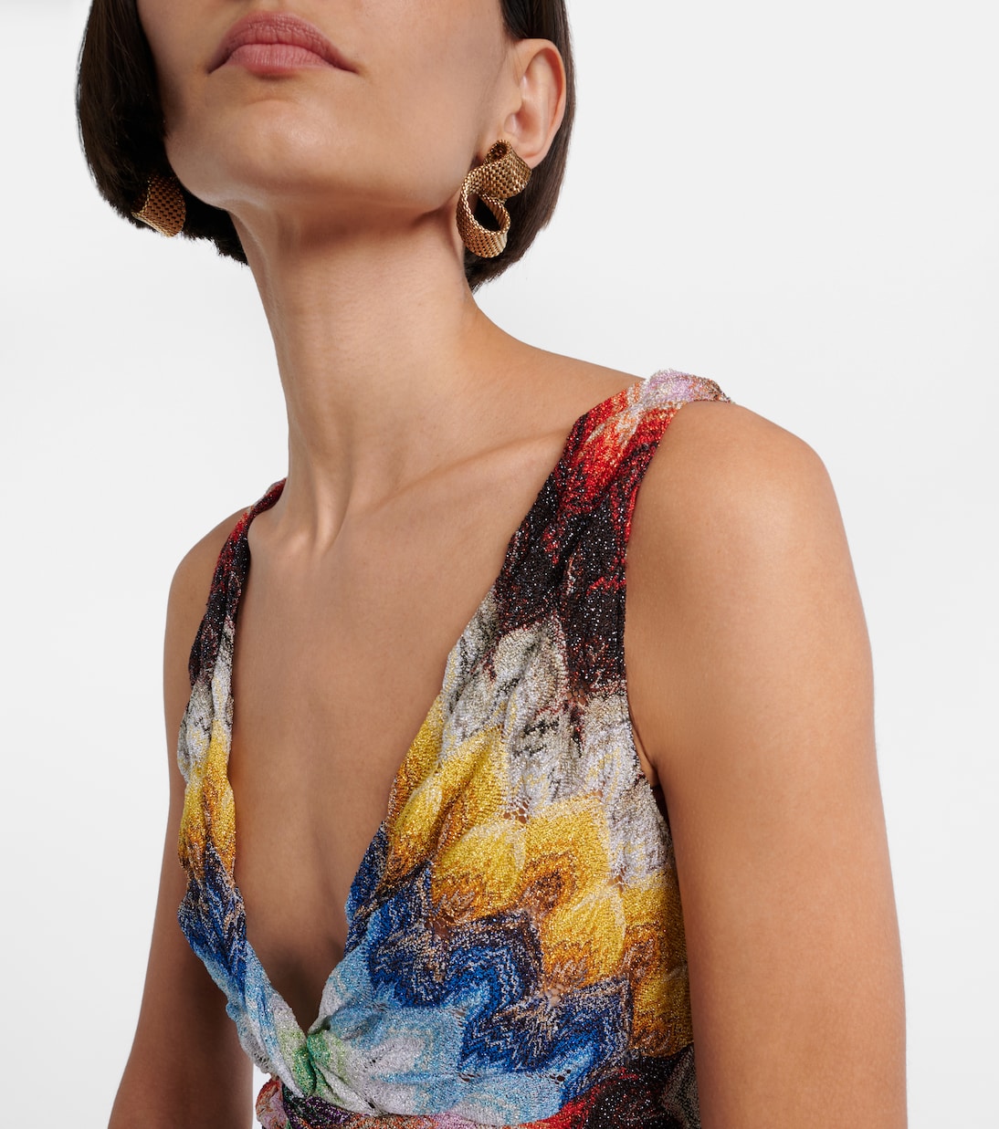 Top de lamé fruncido | Missoni