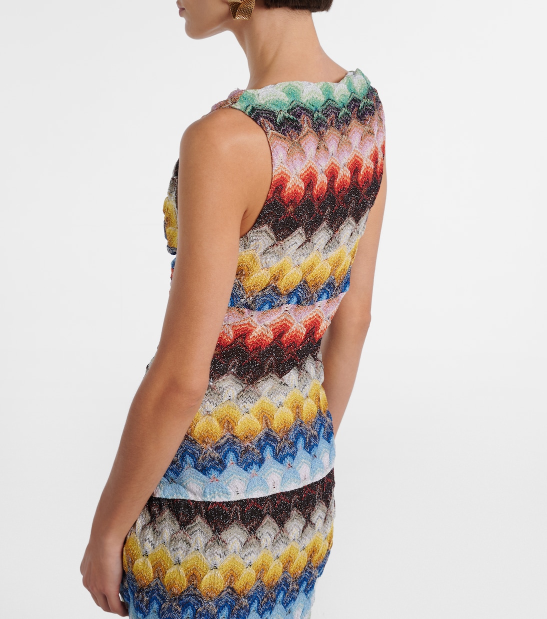 Top de lamé fruncido | Missoni