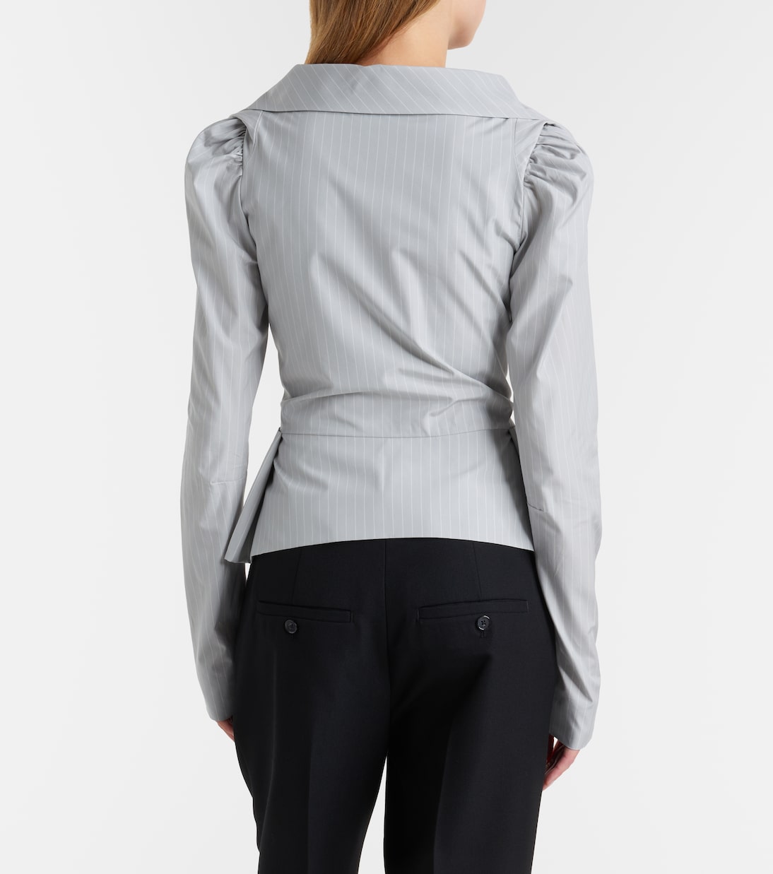 Monday pinstripe peplum cotton shirt | Vivienne Westwood