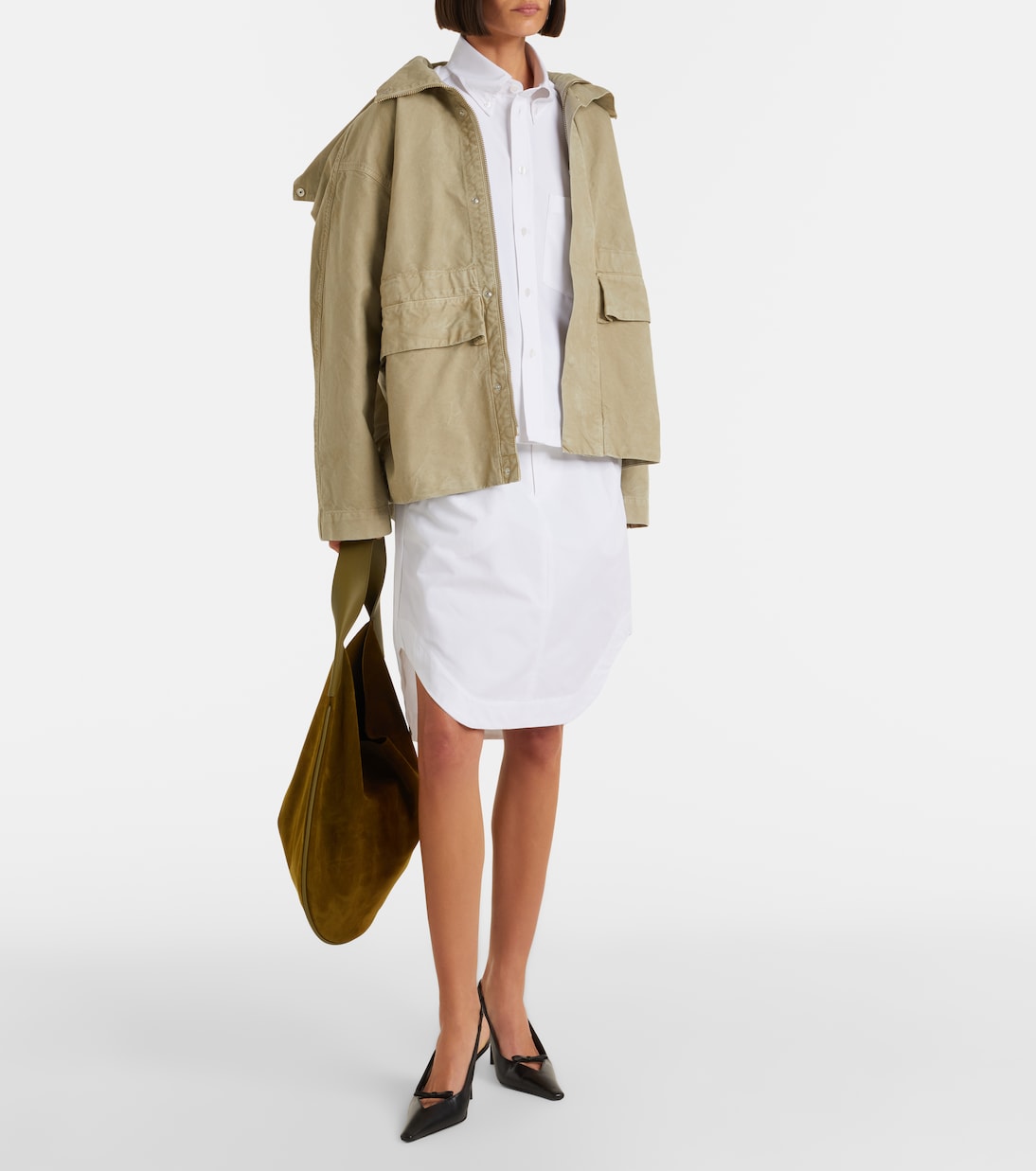 Cotton cargo skirt | Victoria Beckham