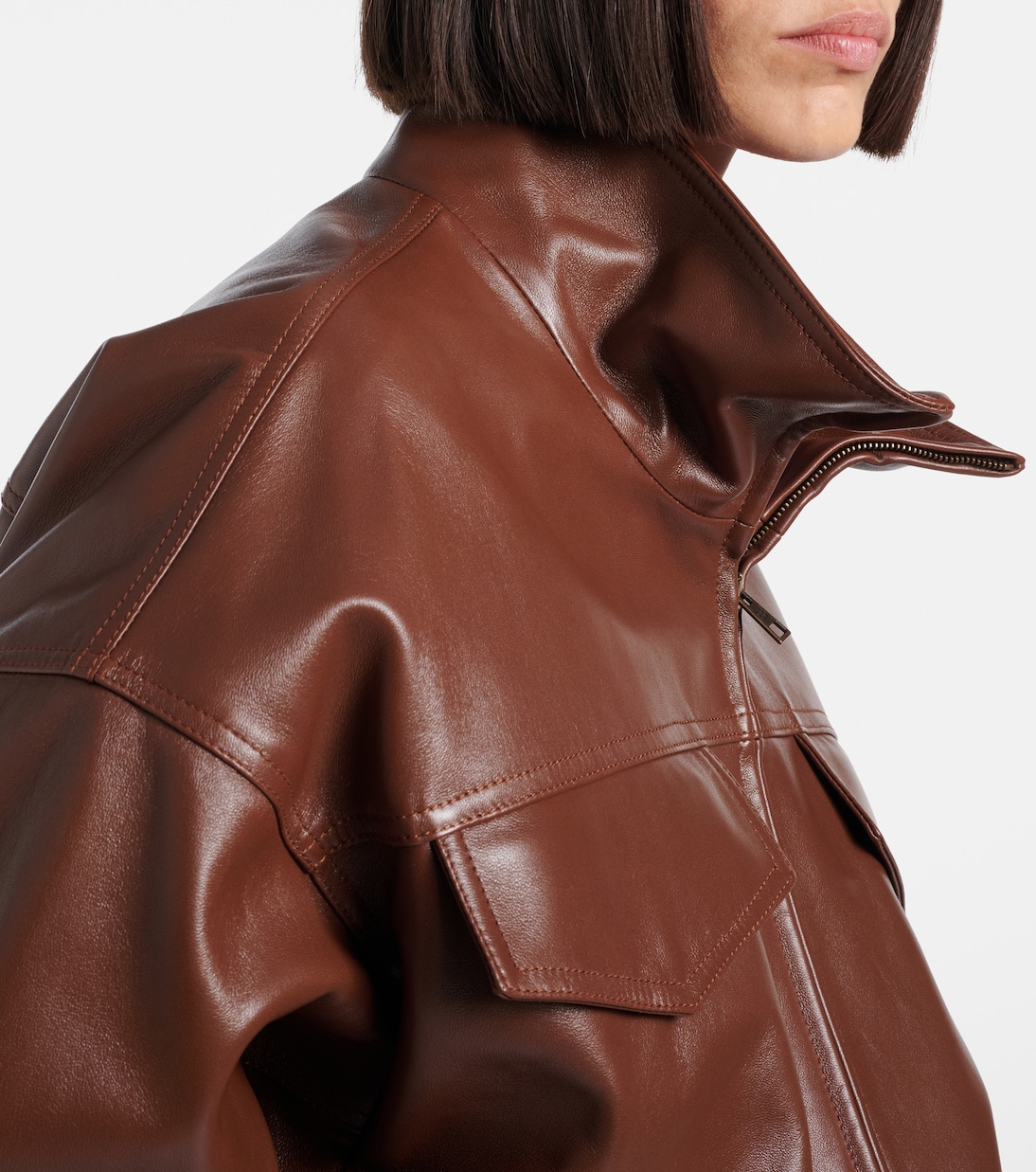 Cropped-Lederjacke | Balenciaga