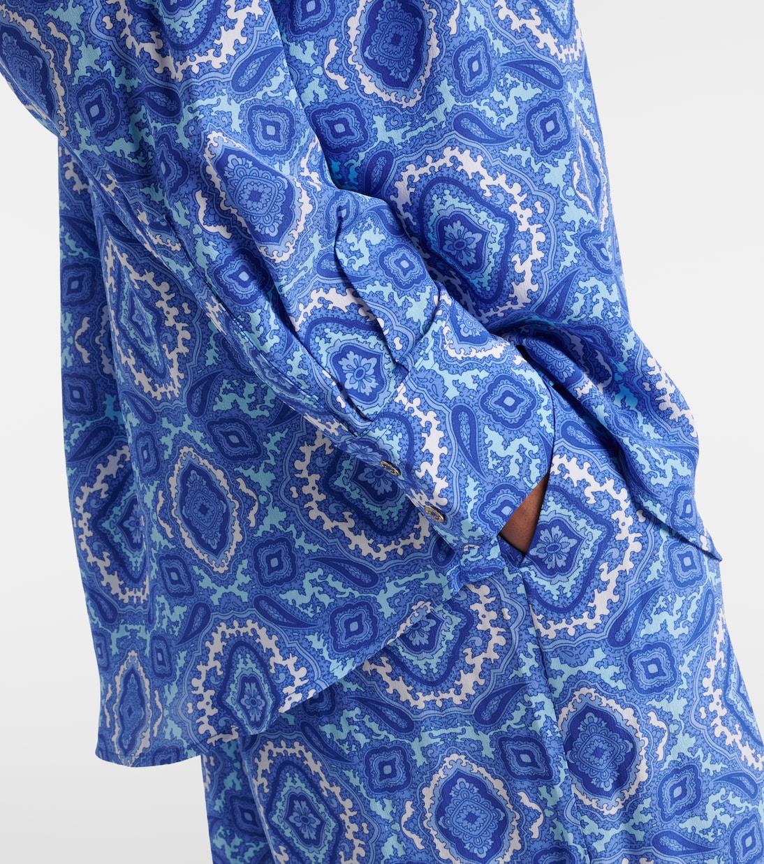 Mykonos printed silk shirt | Heidi Klein