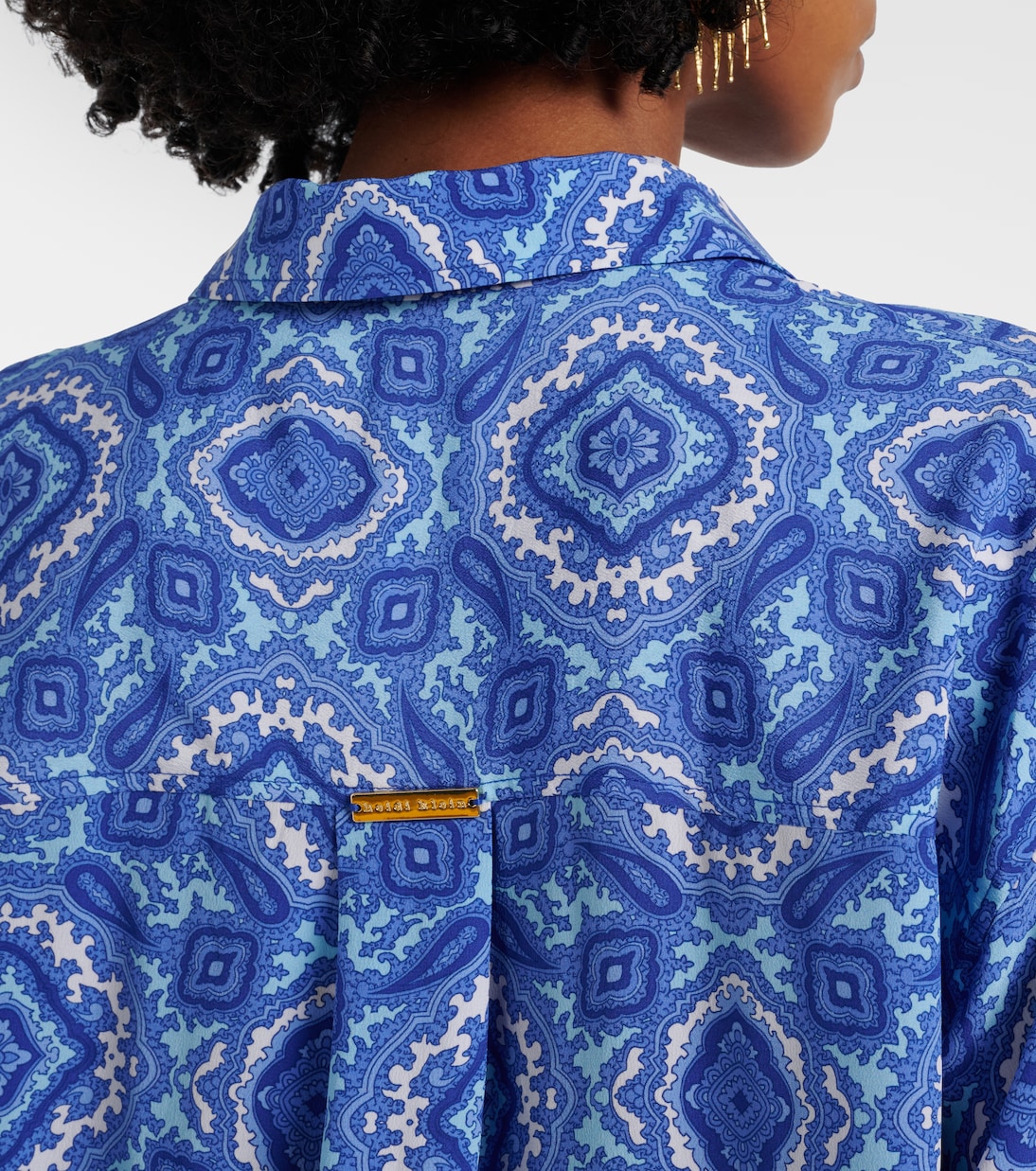 Mykonos printed silk shirt | Heidi Klein