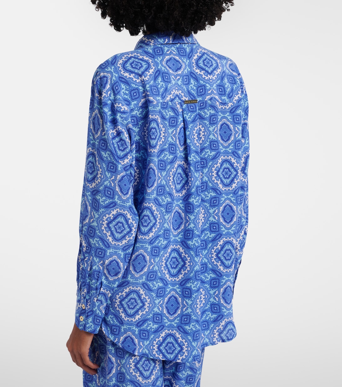 Mykonos printed silk shirt | Heidi Klein