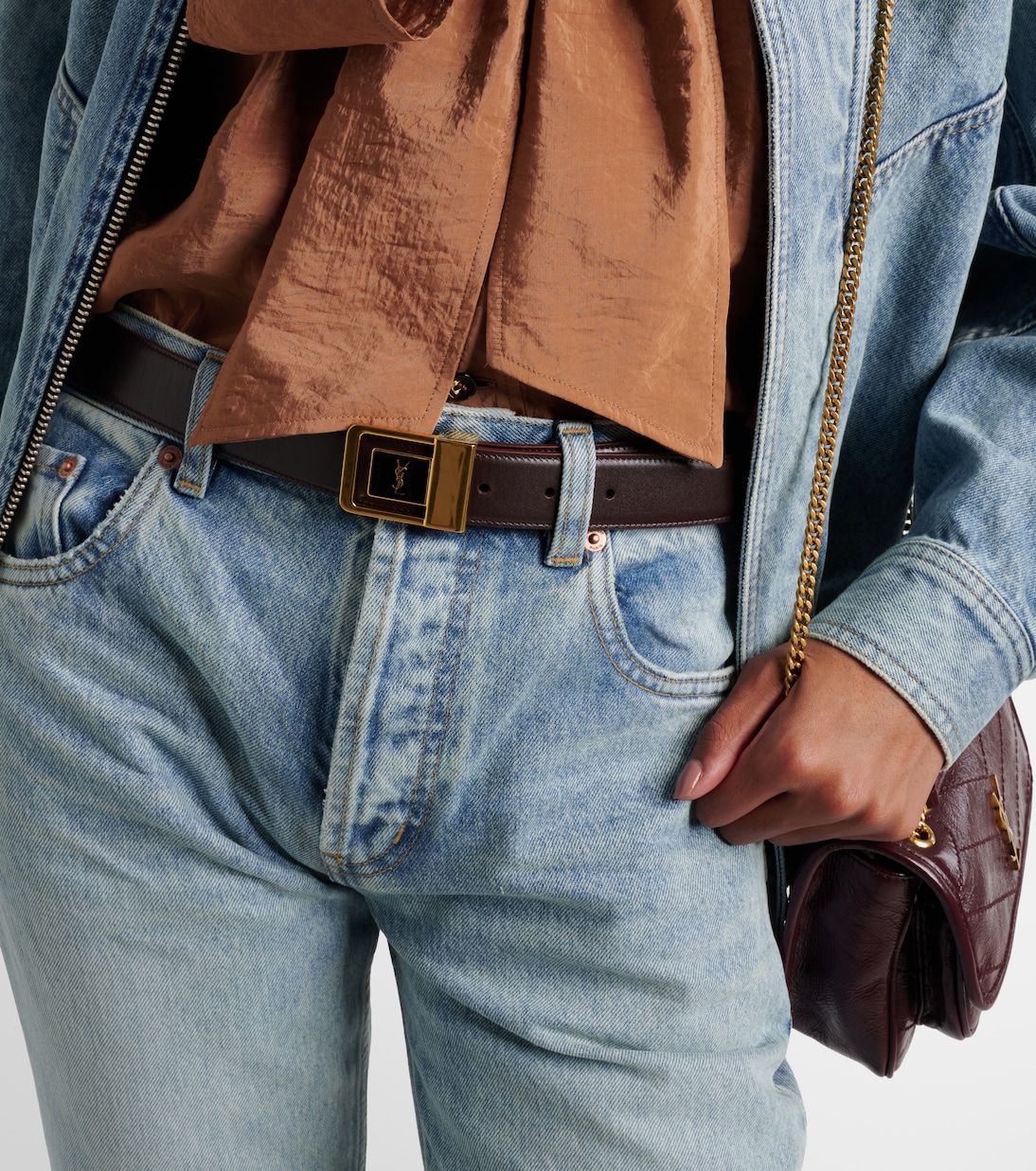 Ceinture Cassandre en cuir | Saint Laurent