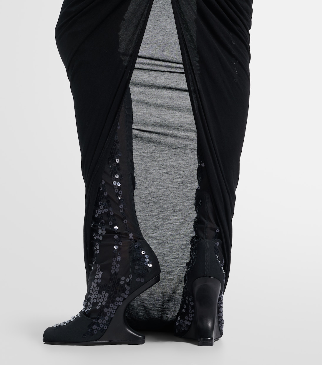 Cantilever embellished leather boots | Rick Owens