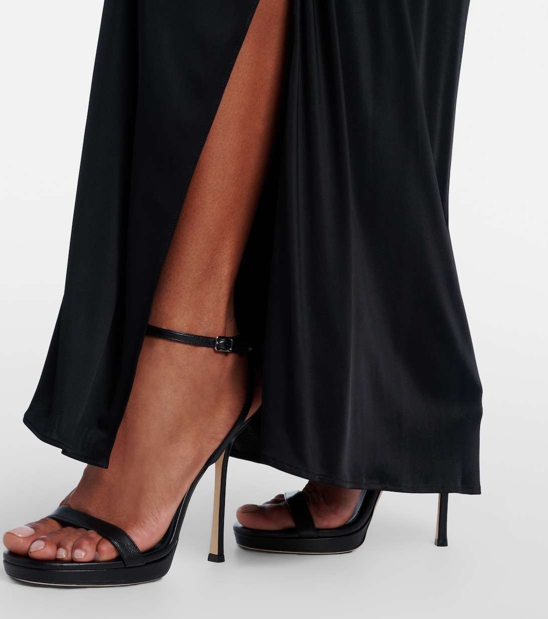 Sandalias Moza de piel con plataforma | Jimmy Choo