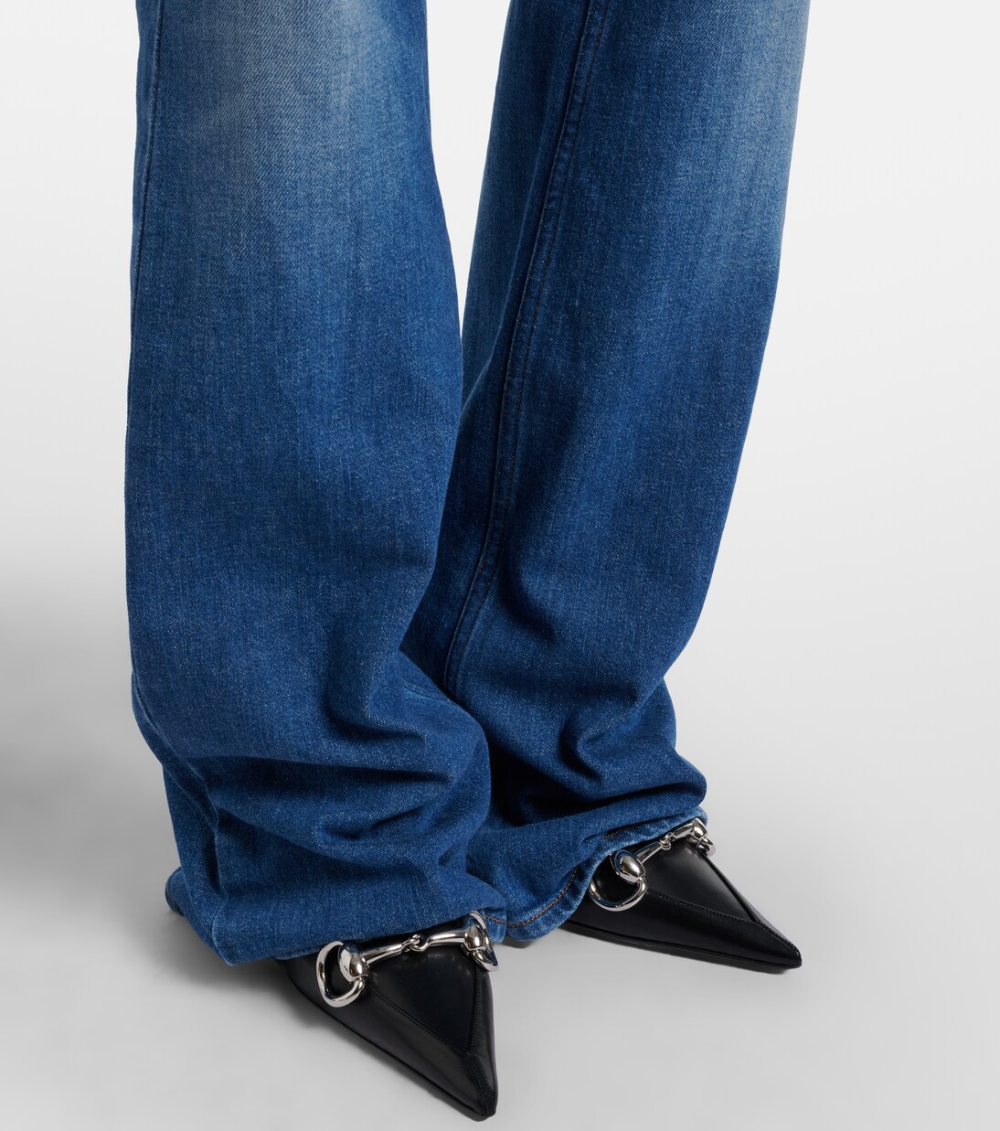Horsebit flared jeans | Gucci