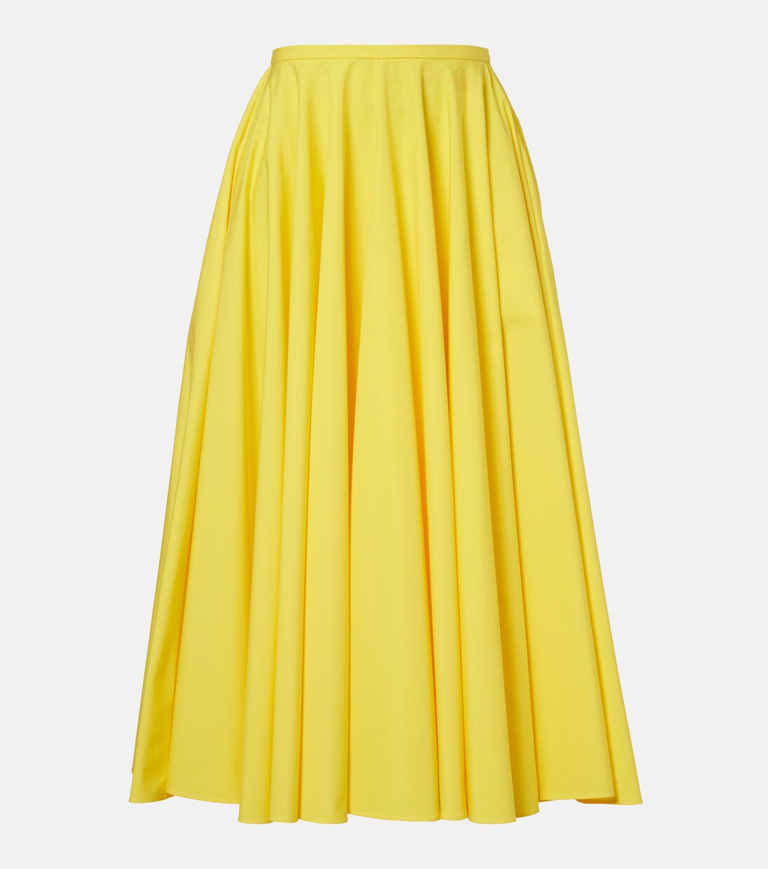 Pleated cotton midi skirt | Givenchy