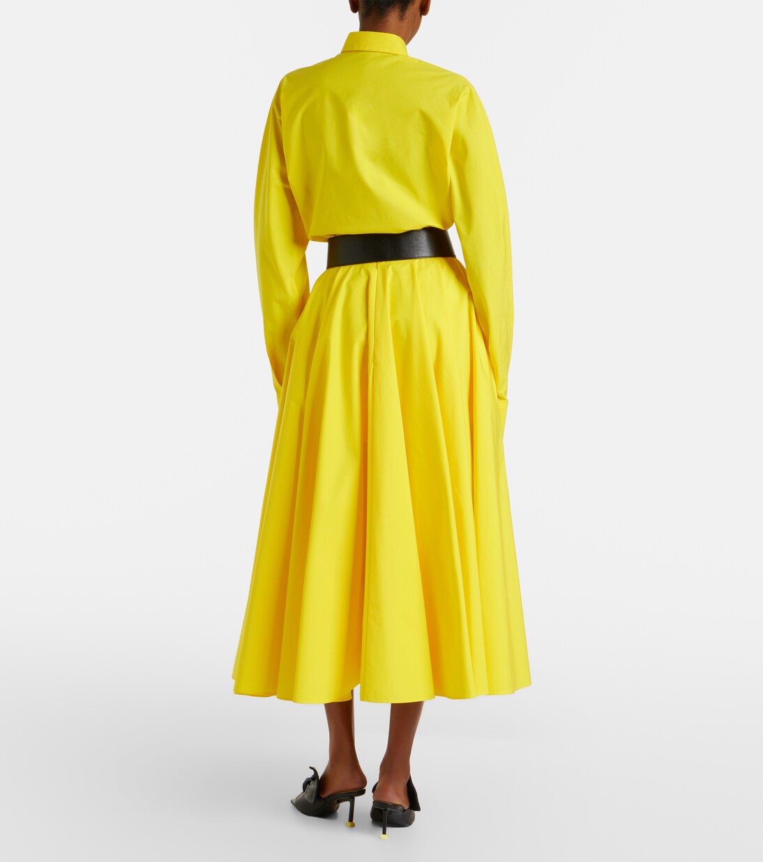 Pleated cotton midi skirt | Givenchy